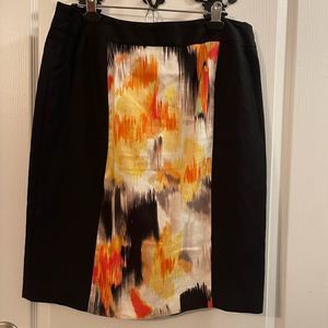 Calvin Klein black skirt w/colored panels